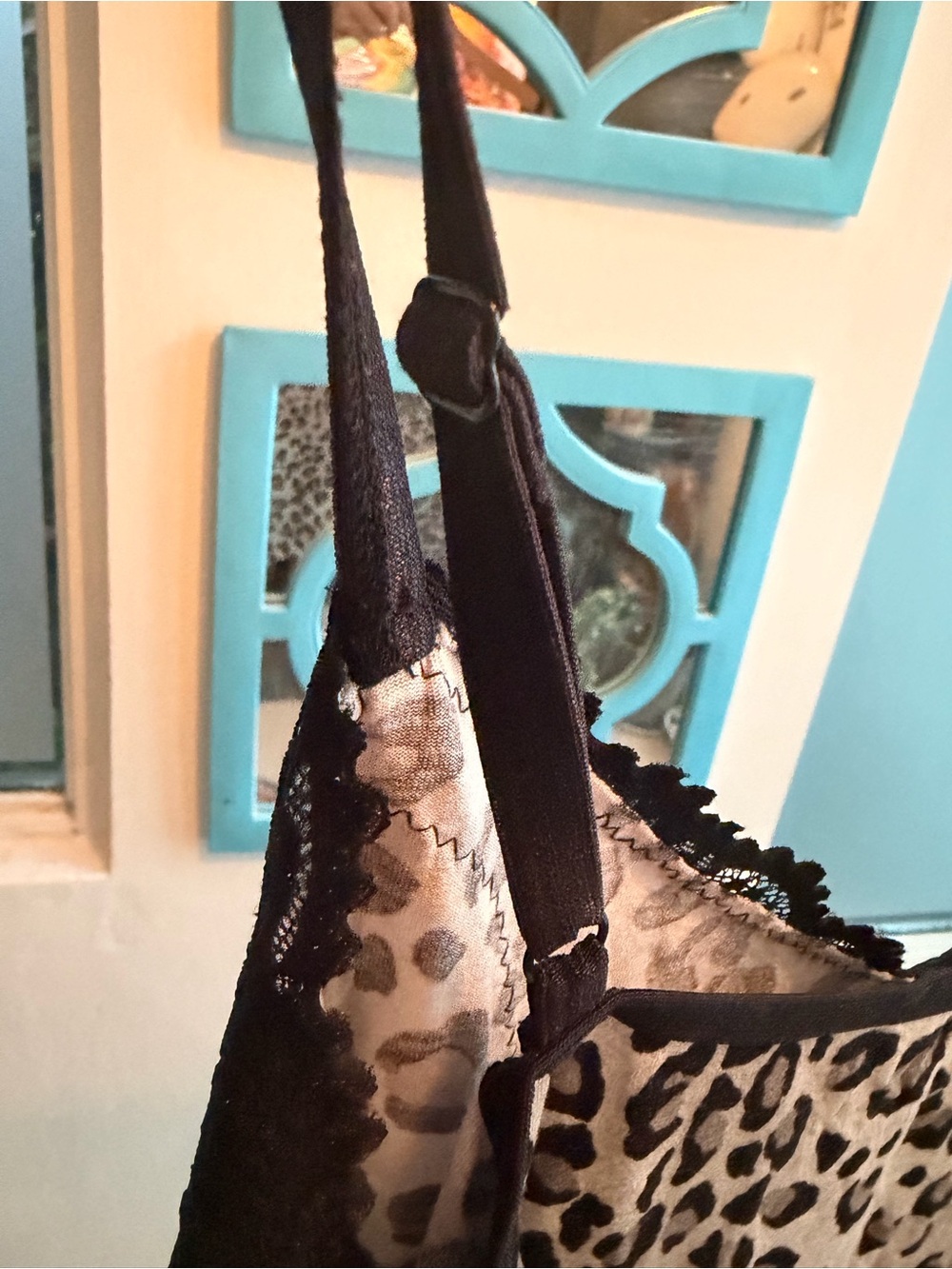 Lane Bryant Leopard Print Lace Cami in Brown and Black - Picture 9 of 9